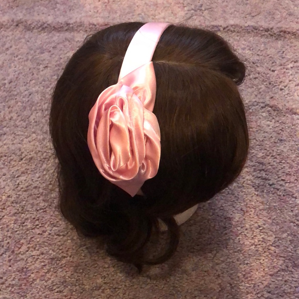 Pink Rose Headband